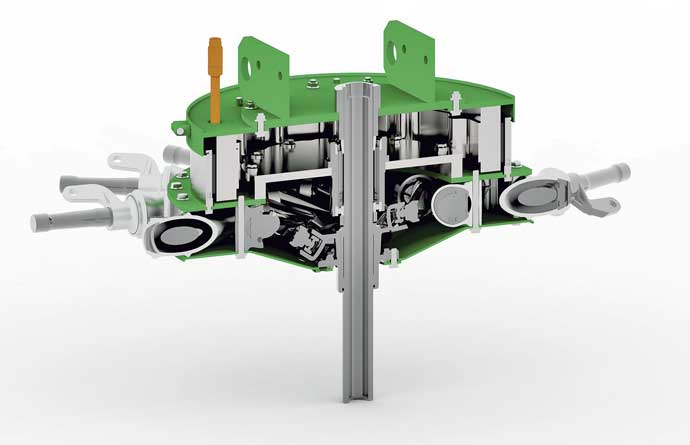 A Fendt rendkezelők rotorjainak villanymotoros ker&eacute;kagyhajt&aacute;sa