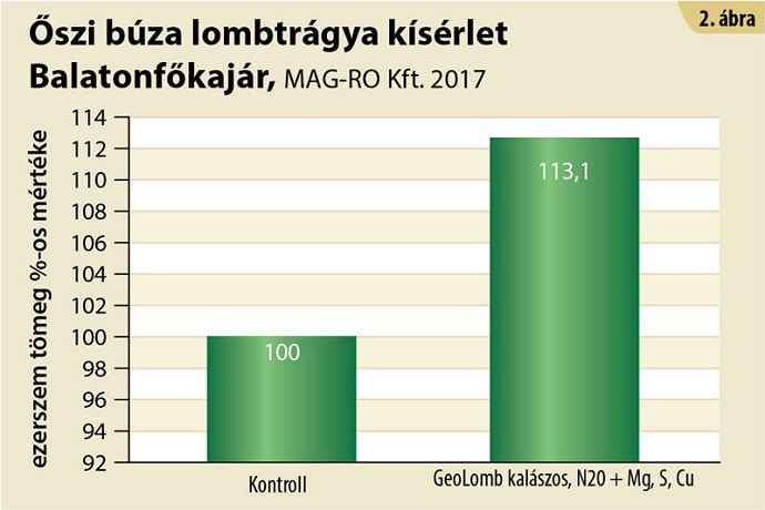 Őszi b&uacute;za lombtr&aacute;gya k&iacute;s&eacute;rlet