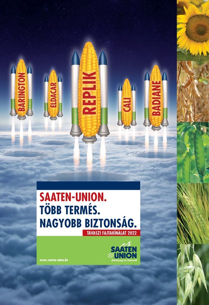 SAATEN UNION Tavaszi fajtakinalat 2022 cimoldal