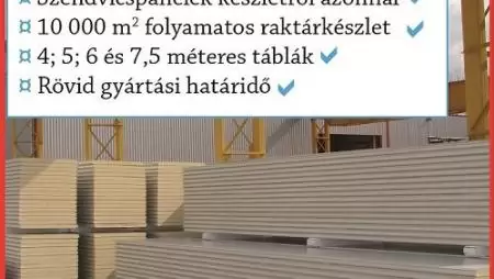 Szendvicspanel gyártás Debrecenben