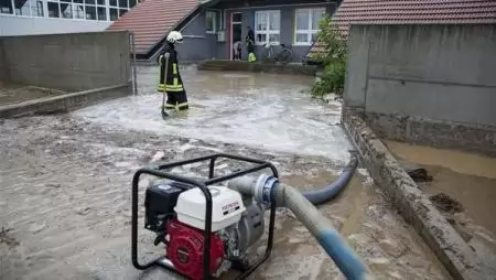 Nagy mennyiségű eső esett Gelsénél