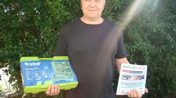 A 33. heti AgrárUnió Tombola nyertese