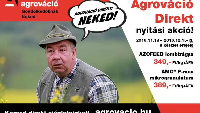 Agrováció ajánlatok Direkt Neked