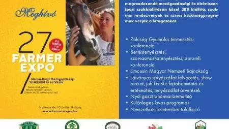 Farmer Expo 2018. augusztus 17-20.   Debrecen