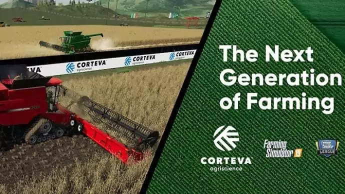 A Corteva Agriscience a Farming Simulator League farm szimulátor bajnokság fő támogatója