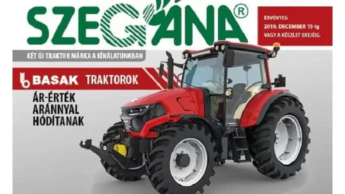 Több mint 60 féle akciós gép a SZEGÁNA-tól!