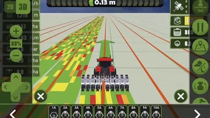 MachineryGuide vetőkocsi-vezérlő rendszer