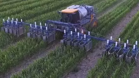 Kukorica-beporzás: szél helyett gépekkel