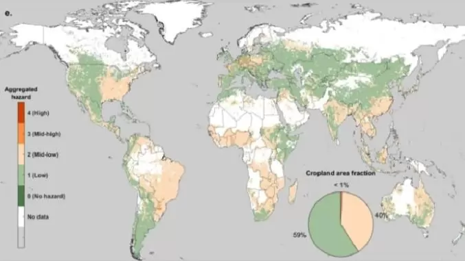 Az első térkép, amelyen Földünk glifozátnak leginkább kitett területei láthatók