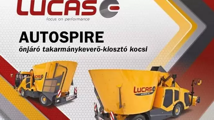 Lucas G Autospire: önjáró takarmánykeverő-kiosztó intenzív használatra