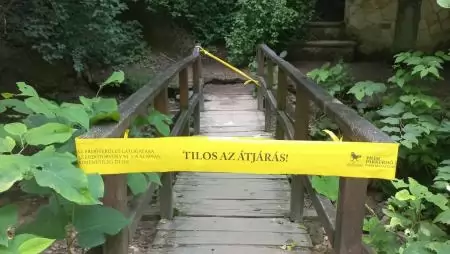 Átmeneti lezárás a Jegenye-völgyben