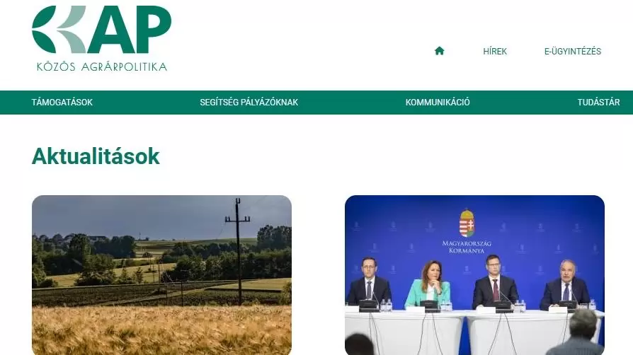 Elindult az új agrártámogatási honlap