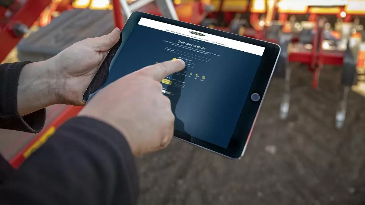 Elérhető a Väderstad új online vetőmagráta-kalkulátora