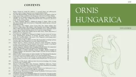 A világ vezető tudományos folyóiratai között az Ornis Hungarica