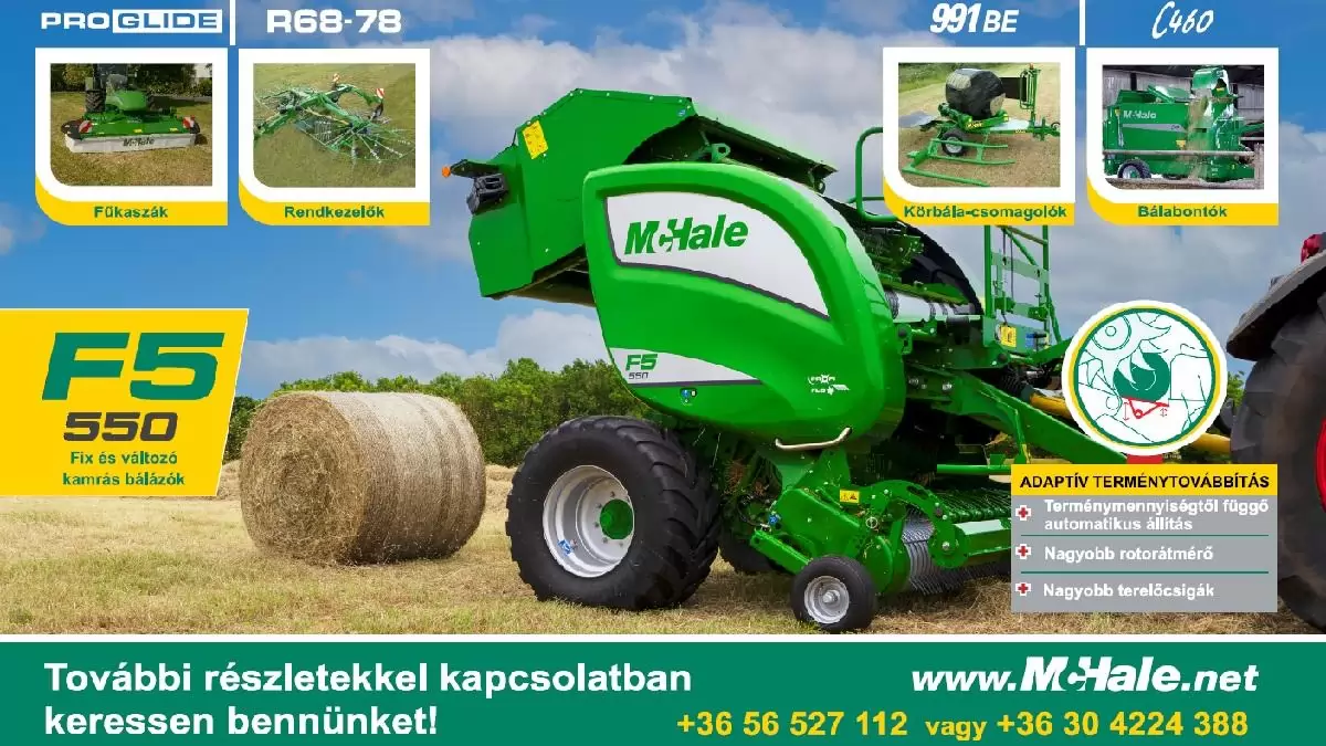 Gépek a McHale kínálatában