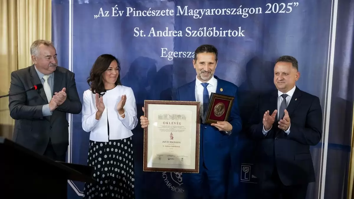A St. Andrea Szőlőbirtok lett Az év pincészete Magyarországon