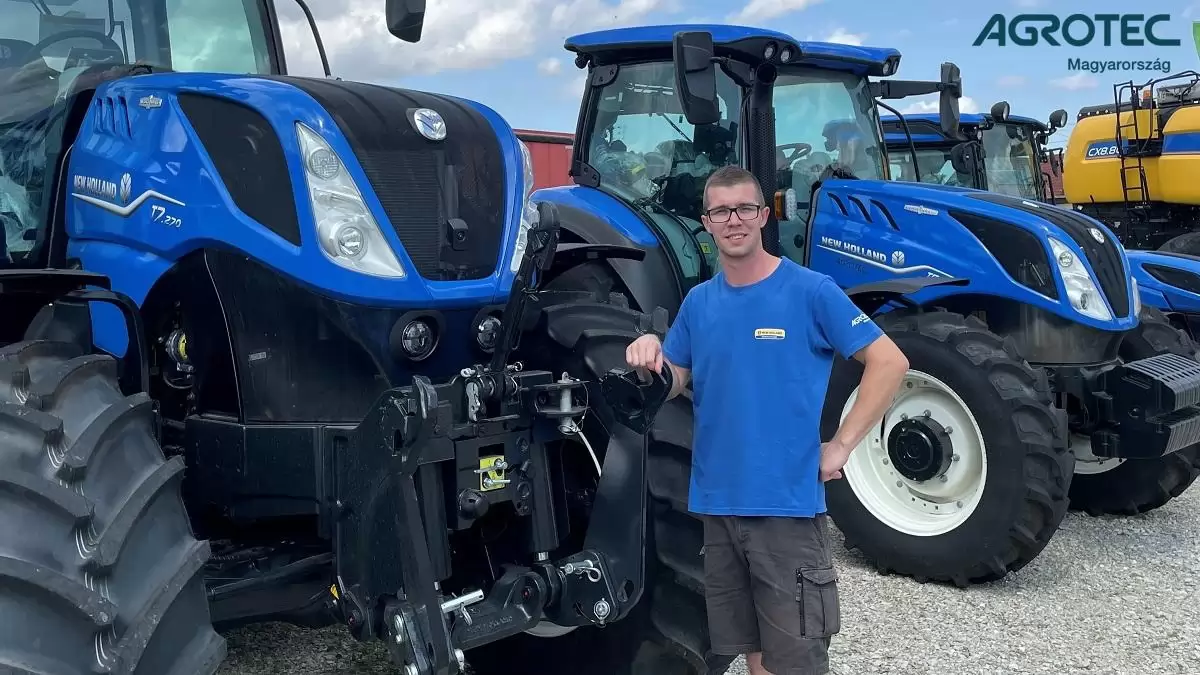 Gyerekkorában a kombájnokat csodálta a határban, ma pedig már segít mozgásban tartani a nagyvasakat 