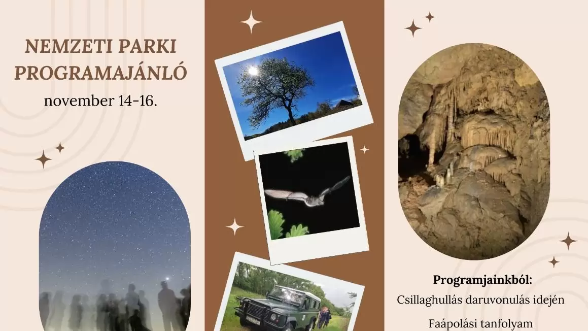  Nemzeti Park hétvégi programajánló