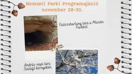  Nemzeti Park hétvégi programajánló november 28-30.