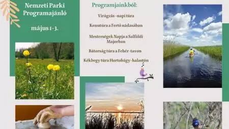 Nemzeti Park hétvégi programajánló május 1 - 3.