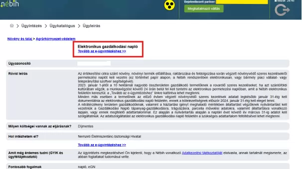 Elérhető az új, csökkentett adattartalmú Gazdálkodási Napló exportformátuma