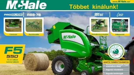 Bálázzon és csomagoljon McHale gépekkel!