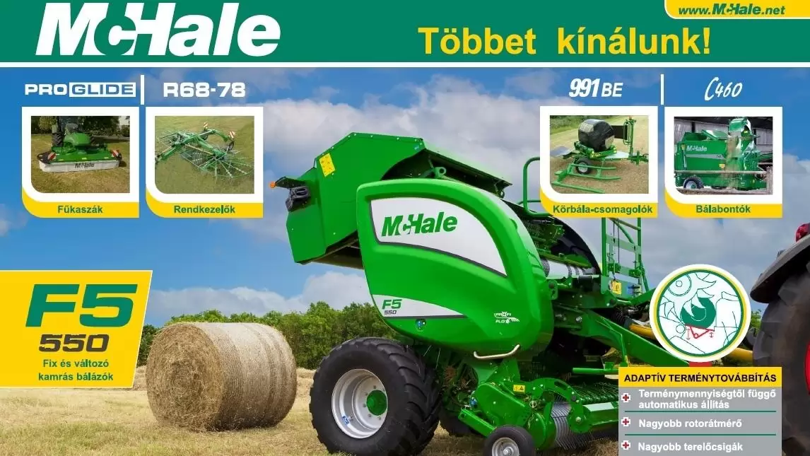 Bálázzon és csomagoljon McHale gépekkel!