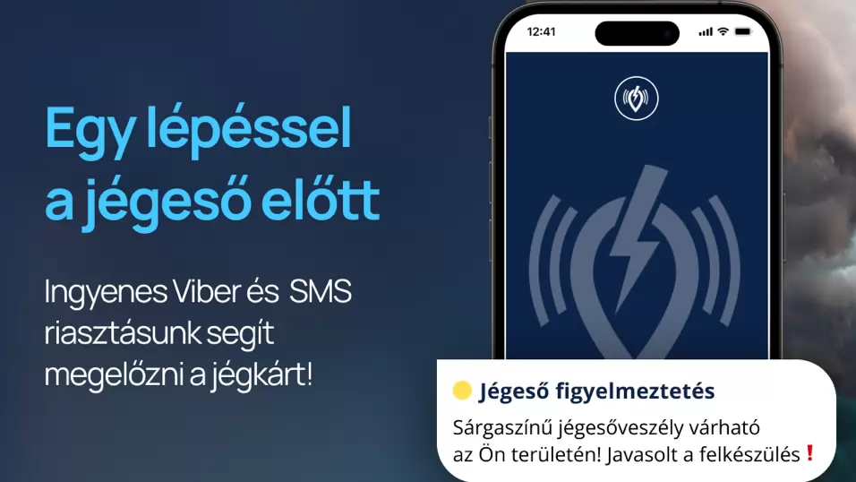 Ingyenes jégeső-riasztó szolgáltatás indul Jégeső.hu néven