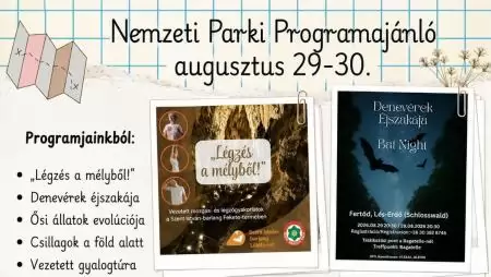 Nemzeti parki programajánló augusztus 29–30.
