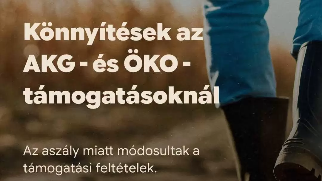Az aszály miatt könnyítéseket vezetnek be egyes támogatásoknál