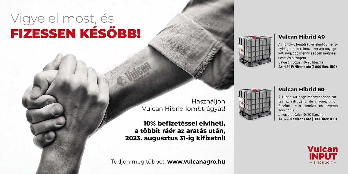 Vidd el most, fizess k&eacute;sőbb! &ndash;    Vulcan Hibrid 40 &eacute;s Vulcan Hibrid 60 univerz&aacute;lis lombtr&aacute;gy&aacute;k 