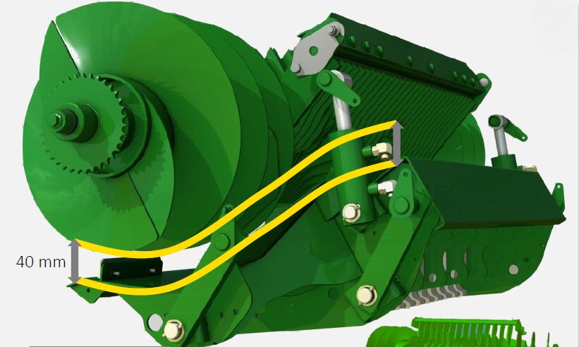 Extrém rendfelszedési kapacitás a John Deere V451R-től