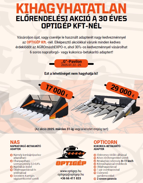 H&aacute;rom &eacute;vtizede vel&uuml;nk az Optig&eacute;p