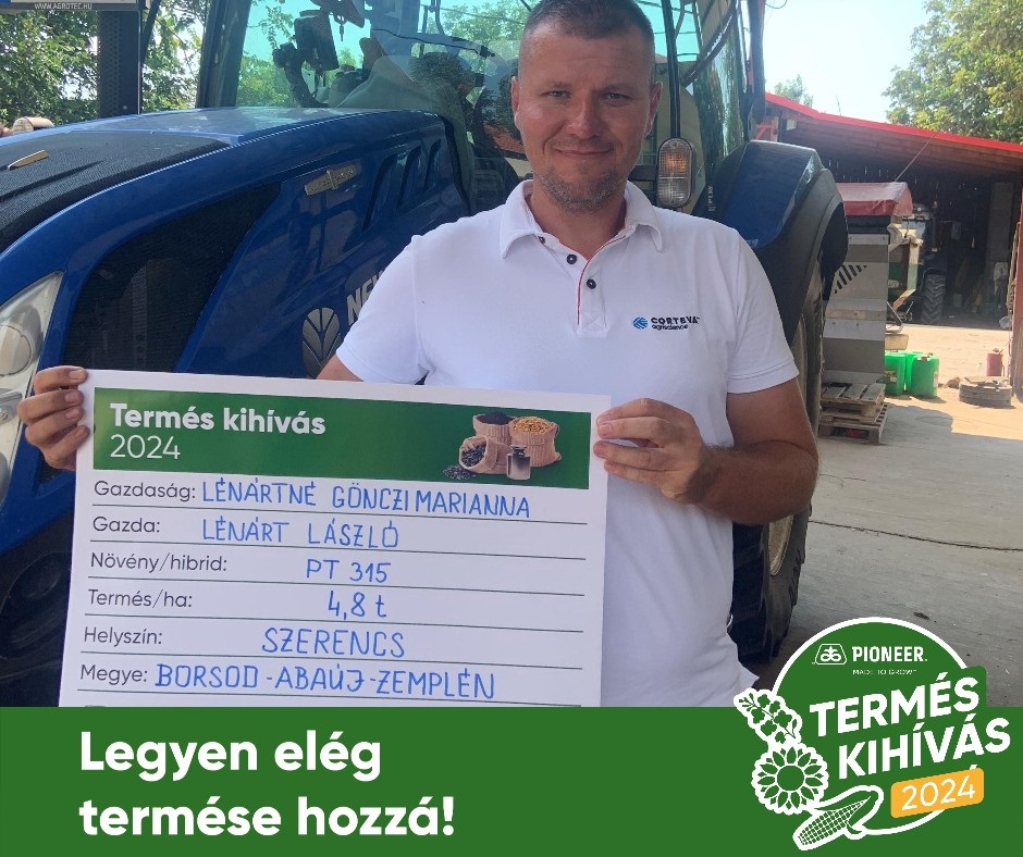 A Corteva Agriscience elismer&eacute;sben r&eacute;szes&iacute;tette a legmagasabb term&eacute;shozamot el&eacute;rő magyarorsz&aacute;gi gazd&aacute;kat
