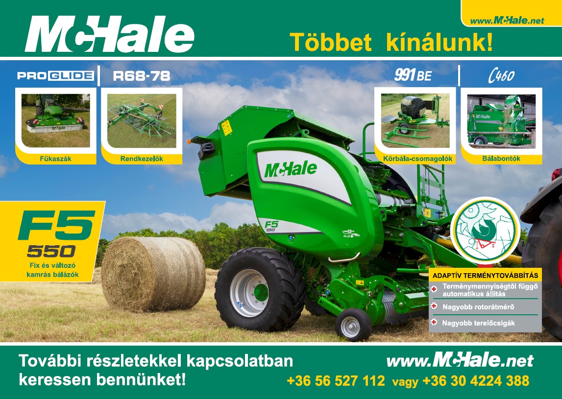 Gépek a McHale kínálatában
