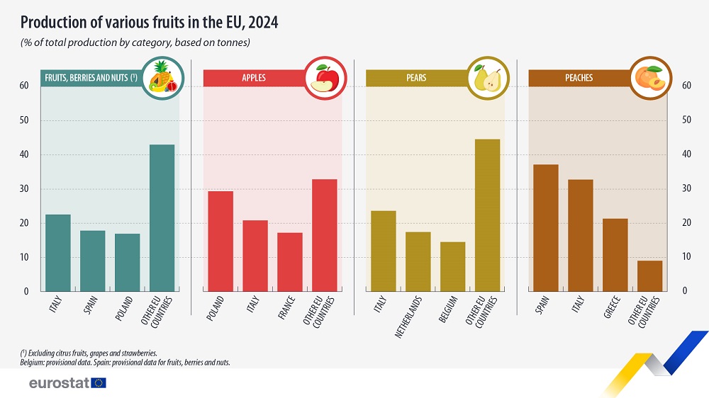 Mennyi gyümölcsöt és zöldséget termel az EU?