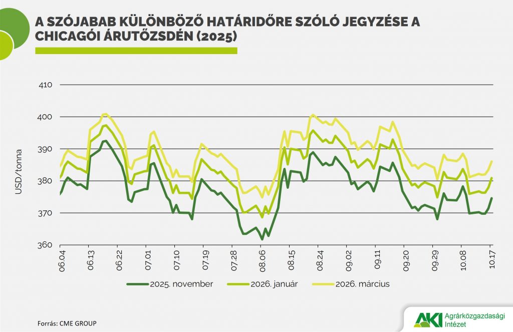 13 százalékkal csökkent a szójabab ára