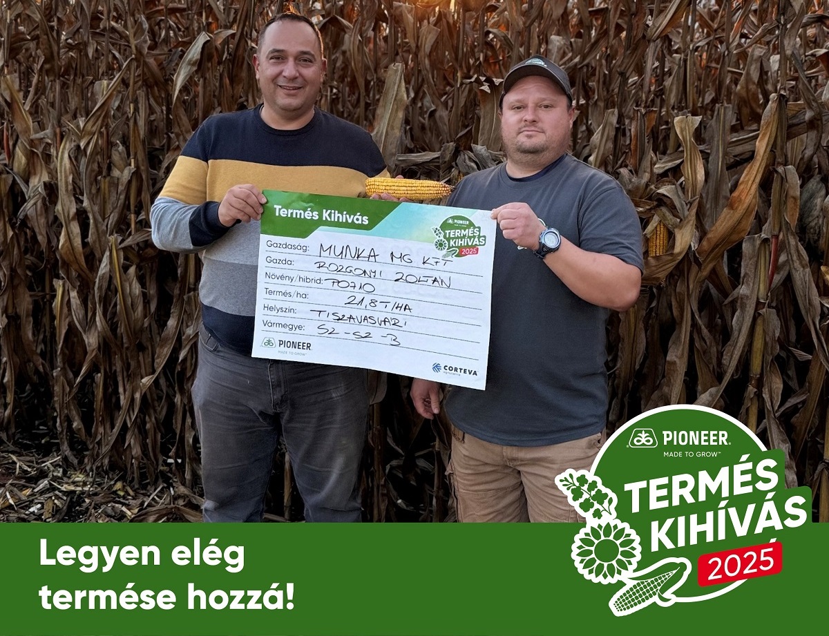A Corteva Agriscience a legjobb magyar Pioneer&reg; term&eacute;shozamokat d&iacute;jazta