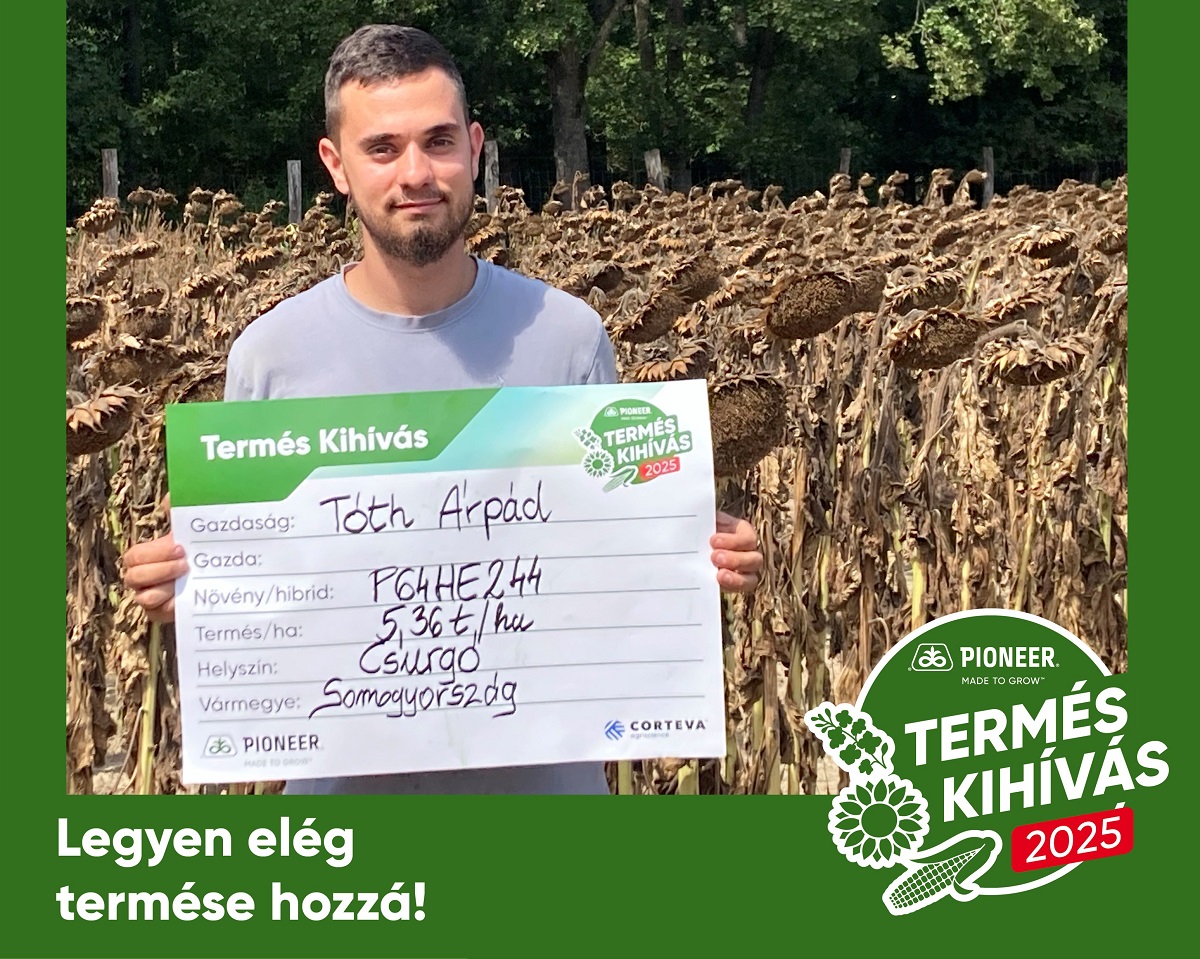 A Corteva Agriscience a legjobb magyar Pioneer&reg; term&eacute;shozamokat d&iacute;jazta