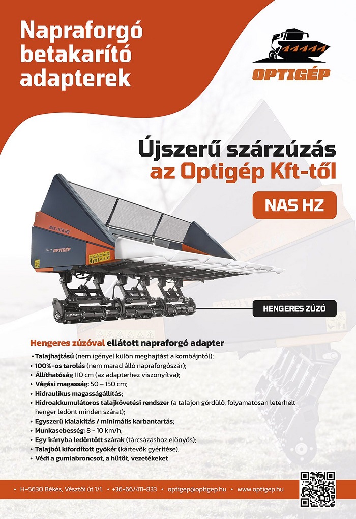 G&ouml;rd&uuml;l&eacute;keny napraforg&oacute; sz&aacute;rz&uacute;z&aacute;s: csakis NAS HZ-val az Optig&eacute;ptől