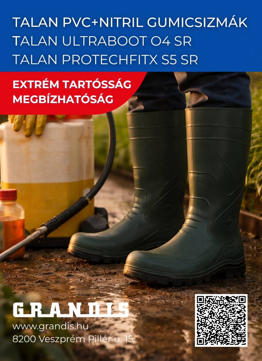 Munkav&eacute;delmi gumicsizma szerepe n&ouml;v&eacute;nyi &eacute;s kert&eacute;szeti telepeken, &uuml;vegh&aacute;zakban