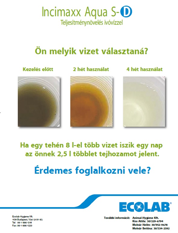 Iv&oacute;v&iacute;z-higi&eacute;nia az &aacute;llattart&oacute; telepeken 