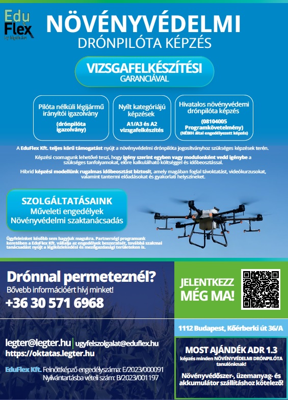 Drónok a hazai mezőgazdaságban – Technológia, szabályozás, jövőbeli irányok