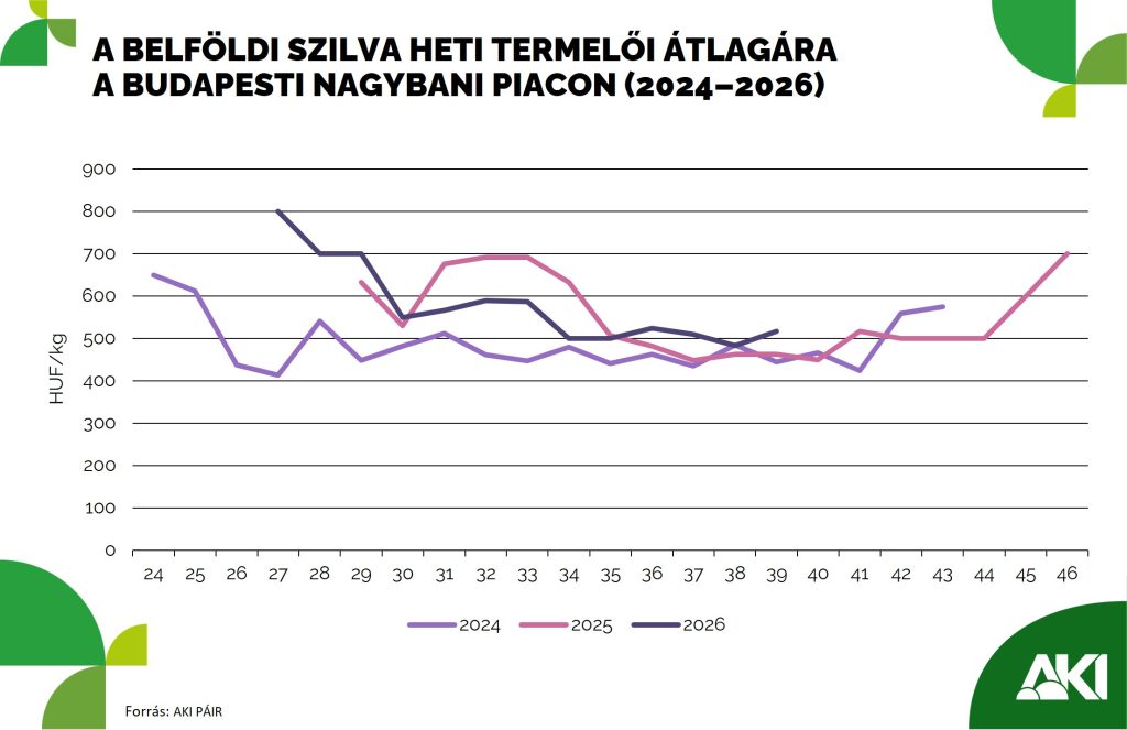 Erősödött a hazai friss szilva importja 2026-ban