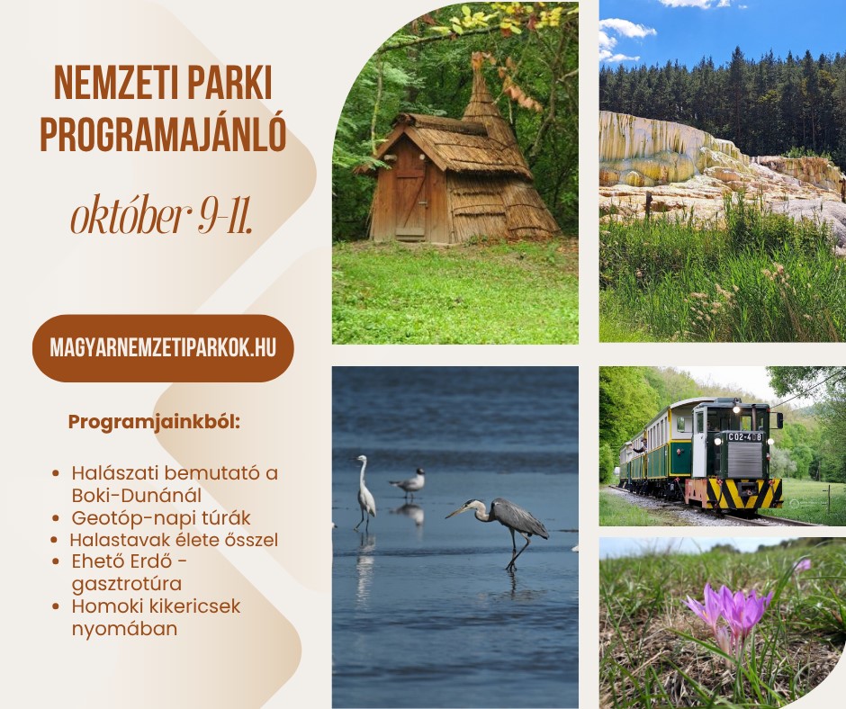 Nemzeti parki programajánló október 9-11.